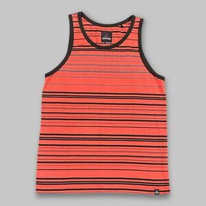 prAna Men’s Striped Orange Tank Top – Size S